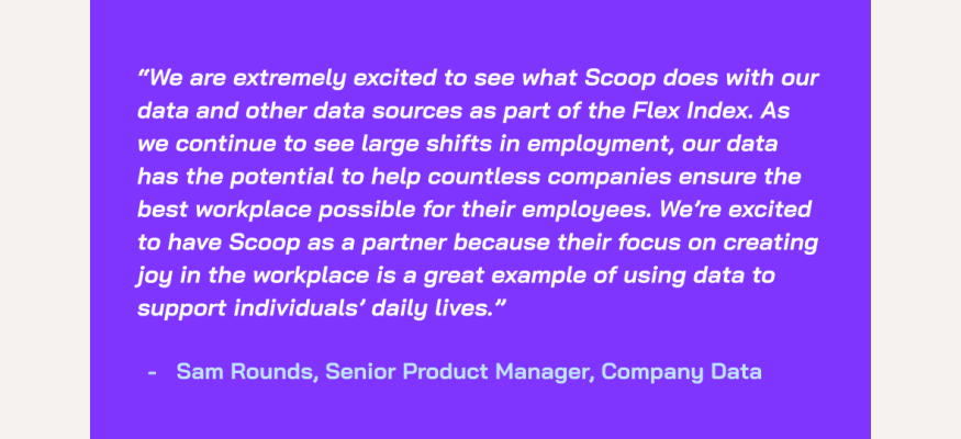 Sam Rounds Scoop Partnership Quote